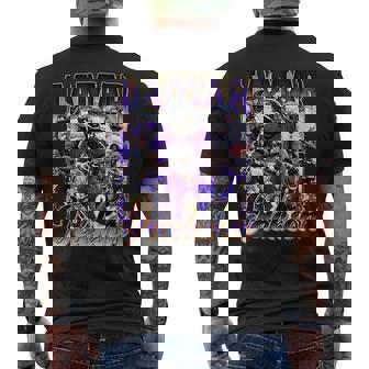 Retro Lamar Jackson Vintage Lover 90S Graphic Men's T-shirt Back Print | Mazezy