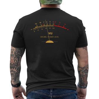 Retrou Meter Sound Level Studio Hi-Fiintage Stereo Music T-Shirt mit Rückendruck - Geschenkecke