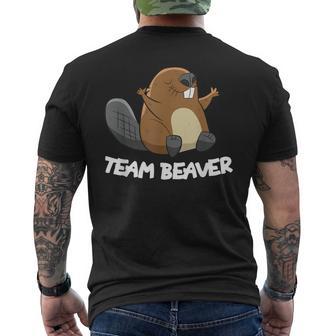 Rodent Team Beaver Team Beaver Cool Flannelette T-Shirt mit Rückendruck - Geschenkecke