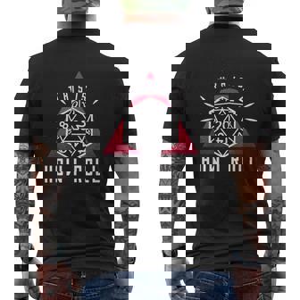 This Is How I Roll Roleplaying Game Dice Graphic Men's Back Print T-Shirt - Monsterry
