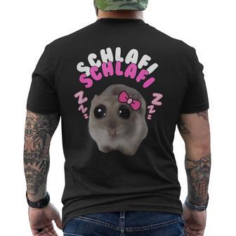 Sad Hamster Sad Hamster Hamstie Hamsty Memes Hamsti T-Shirt mit Rückendruck - Geschenkecke