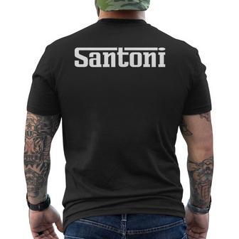 Santoni Name Text Italy Italian Surname T-Shirt mit Rückendruck - Geschenkecke