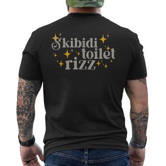 Skibidi Toilet Rizz Meme Men's T-shirt Back Print - Thegiftio UK