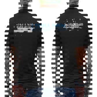 I Smell Snow Cute Snowflakes Snowy Winter Christmas Men's Back Print T-Shirt - Monsterry