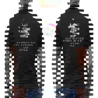 Snow Place Like Home Festive Spirit Men's Back Print T-Shirt - Monsterry