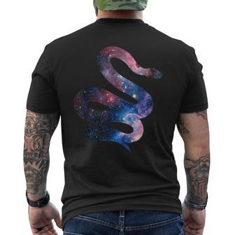 Space Snake Cosmic Herp Men's Back Print T-Shirt - Monsterry