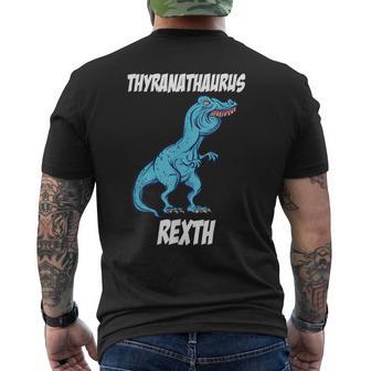 T-Rex Überbiss Meme T-Rex Party T-Shirt mit Rückendruck - Geschenkecke