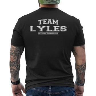 Team Lyles Stolzer Familiennachname Nachname Geschenk T-Shirt mit Rückendruck - Geschenkecke