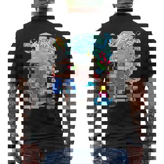 Thailand Souvenir TUK TUK & Songkran Festival Men's Back Print T-Shirt - Monsterry