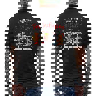Tis The Season For Inclusion Xmas OT PT SLP Therapy Holiday Men's Back Print T-Shirt - Monsterry