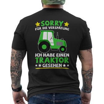 Tractor Trecker Children's Ich Habe Einen Traktor Sehen T-Shirt mit Rückendruck - Geschenkecke