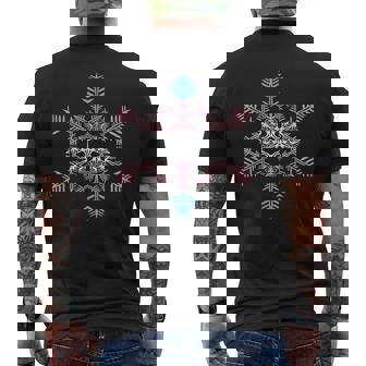 Transgender Snowflake Trans Snow Flake LGBT Transexual Xmas Men's Back Print T-Shirt - Monsterry