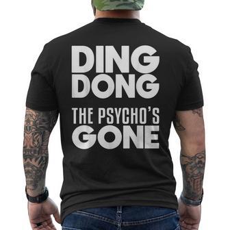 Trumperlor Ding Dong Der Psycho Ist Lustig Geworden Anti-Trump-Bye T-Shirt mit Rückendruck - Geschenkecke