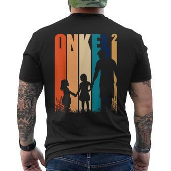 Uncle 2 Nieces Nephew Oheim Stepuncle T-Shirt mit Rückendruck - Geschenkecke