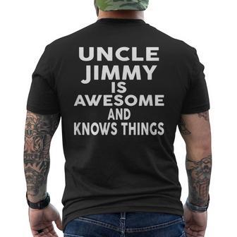 Uncle Jimmy Ist Tolle Und Weiß Dinge S T-Shirt mit Rückendruck - Geschenkecke