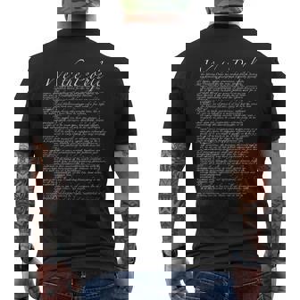 United States Bill Of Rights US Constitution Men's Back Print T-Shirt - Monsterry