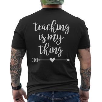 Unterrichten Ist Mein Ding Lehrer T-Shirt mit Rückendruck - Geschenkecke