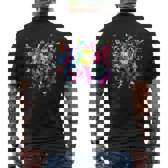 Urban Hip Hop Dancing Novelty Graffiti Graphic Men's T-shirt Back Print | Seseable UK