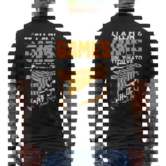 Vibraphone Musical Instrument Vibraphonist Marimba Player Men's T-shirt Back Print - Monsterry