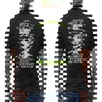 Video Gamers I Can't Hear You I'm Gaming Geek Gaming Addict Men's Back Print T-Shirt - Monsterry