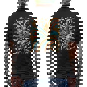 Vintage Retro Mid-Century Long Neck Cats 50S 60S Style Men's T-shirt Back Print | Mazezy