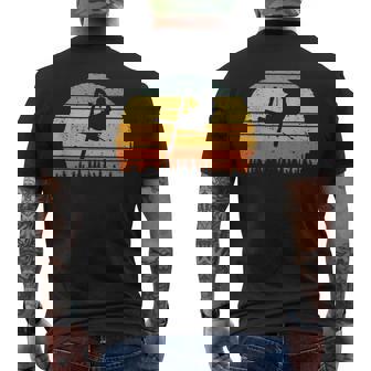 Vintage SKI Freestyle Retro Jump Trick Skiing Men's Back Print T-Shirt - Monsterry