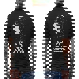 VR Addict Shirt Gaming Headset Tank Top Men's Back Print T-Shirt - Monsterry