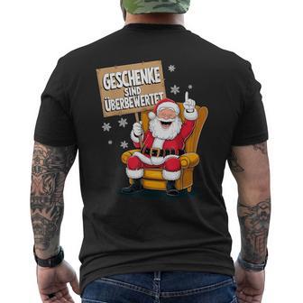 Weihnachtsgeschenke Lustig Spruch Weihnachten Sprüche Fun T-Shirt mit Rückendruck - Geschenkecke