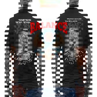 Wholeness & Balance Mind Body Spirit Integrative Health Day Premium Men's Back Print T-Shirt - Monsterry