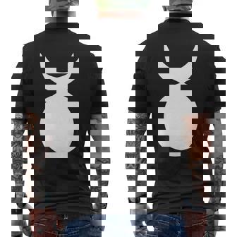 Wiccan Horned God Wicca Religion Premium Men's Back Print T-Shirt - Monsterry
