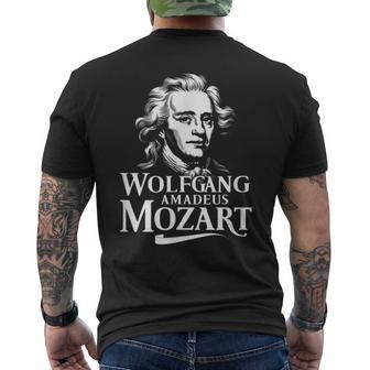 Wolfgang Amadeus Mozart Portrait Salzburg Operaienna Classic T-Shirt mit Rückendruck - Geschenkecke