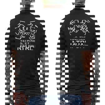 Yes They'Re Natural 20 D20 Dice Funny RPG Gamer Salty Gamer Men's Back Print T-Shirt - Monsterry