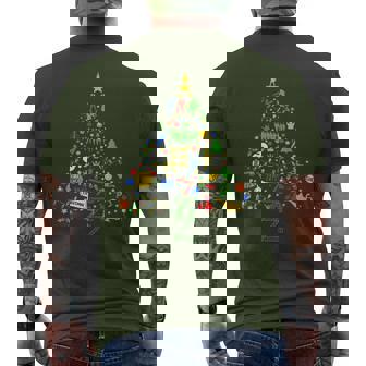 Broadway Musical Theatre Christmas Tree Men's T-shirt Back Print | Mazezy