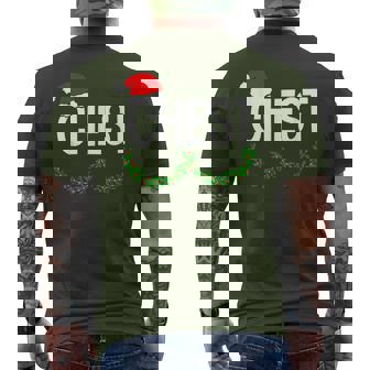 Chest Nuts Christmas Chestnuts Couple Matching Outfit Men's T-shirt Back Print - Monsterry