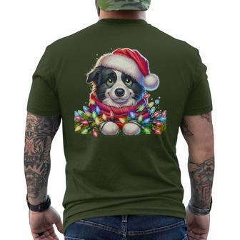 Christmas Hat Border Collie Border Collies T-Shirt mit Rückendruck - Geschenkecke