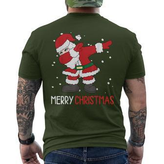 Dabbing Santa Claus Dab Dap Weihnachten T-Shirt mit Rückendruck - Geschenkecke