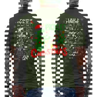 I Found The Pickle Christmas 2024 Xmas Party Men's T-shirt Back Print | Mazezy