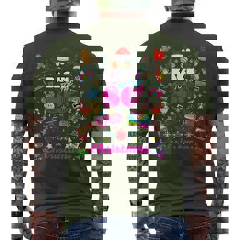 Back To 80'S Christmas Nostalgia Quotes Graphic Men's T-shirt Back Print - Thegiftio