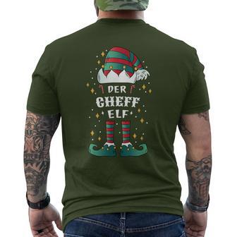 Elf Christmas Ich Bin Der Chef Elf T-Shirt mit Rückendruck - Geschenkecke