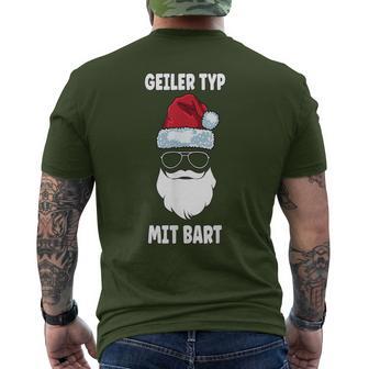 Geiler-Typmitbart Christmas Beard T-Shirt mit Rückendruck - Geschenkecke