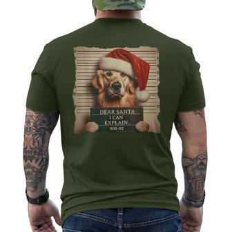 Golden Retriever Dog Christmas T-Shirt mit Rückendruck - Geschenkecke