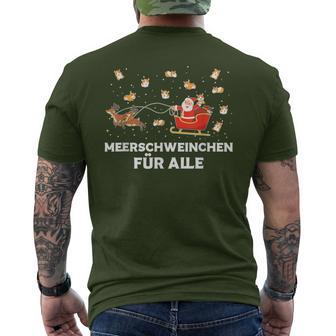 Guinea Pigs For All Guinea Pig Santa Claus T-Shirt mit Rückendruck - Geschenkecke