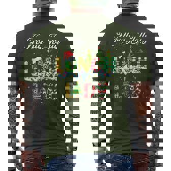 Holly Xmas Jolly Lunch Squad Lunch Lady Christmas Men's T-shirt Back Print | Mazezy