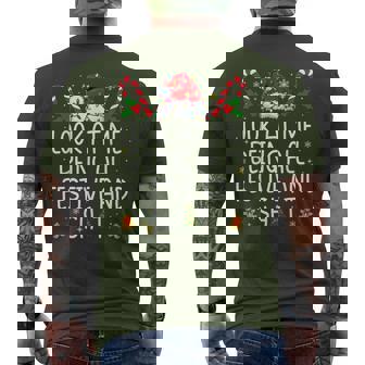 Look At Me Being All Festive And Shit Christmas Tree Men's T-shirt Back Print | Mazezy