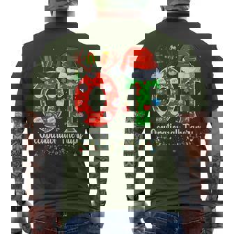 Ot Christmas Occupational Therapy Christmas Ot Men's T-shirt Back Print - Seseable