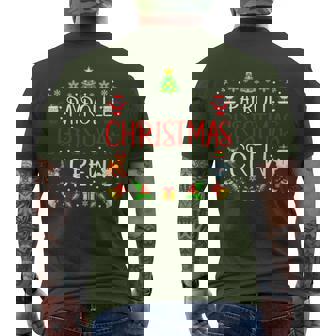 Payroll Christmas Crew Matching Xmas Payroll Officer Men's T-shirt Back Print - Monsterry