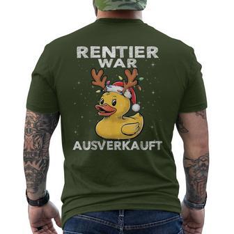 Reindeer Was Ausverkauft Elk Saying Christmas T-Shirt mit Rückendruck - Geschenkecke