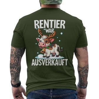 Reindeer War Ausverkauft Christmas T-Shirt mit Rückendruck - Geschenkecke