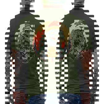 Santazilla Japanese Monster Kaiju Dinosaur Christmas Men's T-shirt Back Print - Thegiftio