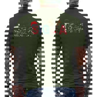 Sigma Festive Christmas Christmas Holiday Humor Trendy Men's T-shirt Back Print - Monsterry